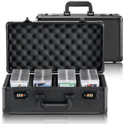 Graded Card Storage Box 4 Slot Coded Lock Carrying Case with Foam Dividers for PSA BGS SGC Sports Trading Cards Top Loaders Loose Cards In Australia - Darrahopens