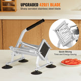 Commercial Vegetable Slicer 3/8 Inch Manual Fruit and Vegetable Cutter Stainless Steel Aluminum Alloy Slicing Machine with Non Slip Feet for Potatoes Onions Radishes Lemons In Australia - Darrahopens