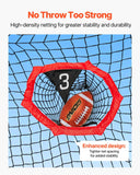 2133.6 x 2133.6mm Football Trainer Throwing Net, Training Throwing Target Practice Net with 5 Target Pockets In Australia - Darrahopens