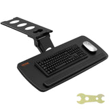 Keyboard Tray under Desk Adjustable Height and Angle Slide Out Keyboard Holder 25 x 9.8 inch Ergonomic under Desk Keyboard Shelf with Wrist Rest for Home and Office In Australia - Darrahopens