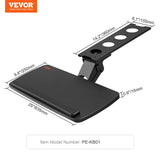 Keyboard Tray under Desk Adjustable Height and Angle Slide Out Keyboard Holder 25 x 9.8 inch Ergonomic under Desk Keyboard Shelf with Wrist Rest for Home and Office In Australia - Darrahopens