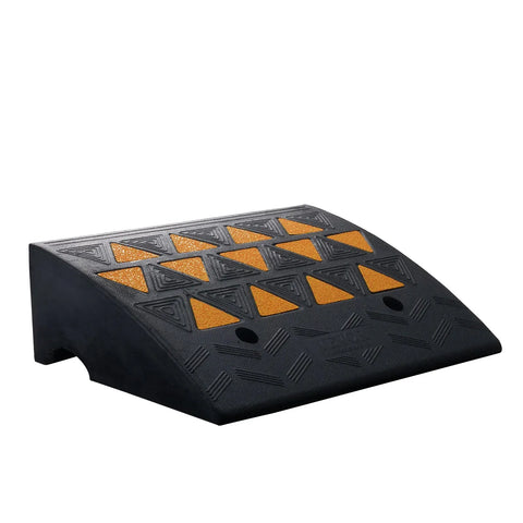 Rubber Curb Ramp 15.2 cm Rise Height Sidewalk Curb Ramp, 37 cm Width 49.1 cm Length Driveway Ramp for Curb, Buses, Bikes In Australia - Darrahopens