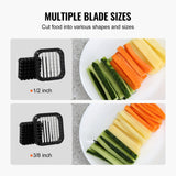 French Fry Cutter Manual Potato Slicer with 1/2 Inch & 3/8 Inch Stainless Steel Blades Potato Chopper Vegetable Cutter with Suction Base for Fries Carrots Cucumbers In Australia - Darrahopens