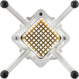 Commercial Vegetable Fruit Chopper 3/8 Inch Blade Heavy Duty Stainless Steel Food Dicer French Fry Cutter Onion Slicer for Potato Tomato Peppers Mushroom Silver