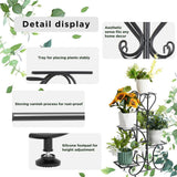 Darrahopens Home & Garden > Garden Tools > Gardening Accessories 4-Tier Heavy Duty Plant Potted Stand Flower Planters Display Rack Outdoor Indoor