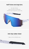 Neon Green Sports Sunglasses with Blue Mirrored Lens | UV400 Polarized Performance Shades