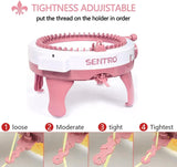 Sentro Knitting Machine - DIY Loom for Hats, Scarves, and More | 40 Needle Knitter for Kids & Adults