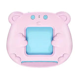 Pink Bear-Shaped Early Education Card Reader - Interactive Learning Toy with 510 Flashcards for Kids