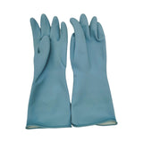 Blue Set of 3 Pairs of Durable Rubber Gloves - Waterproof, Comfortable, Ideal for Household and Cleaning Tasks
