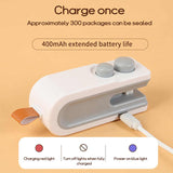Blue Mini Sealing Machine - 2-Piece Set, Compact and Portable, Ideal for Food and Bag Sealing