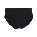 L Black 3-Pack High-Waist Microfiber Shaping Briefs - Seamless Full-Coverage Tummy Control Panties