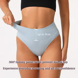 L White 3-Pack High-Waist Microfiber Shaping Briefs - Seamless Full-Coverage Tummy Control Panties
