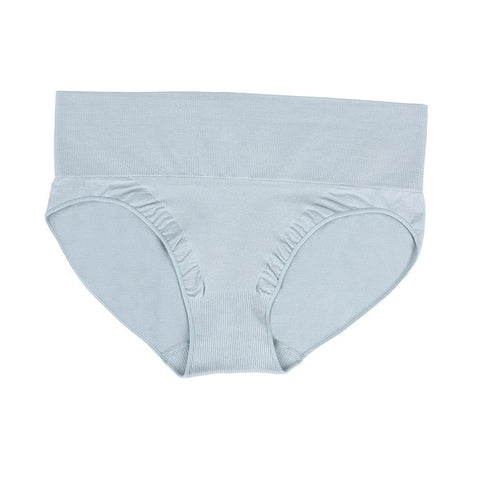 L Blue 3-Pack High-Waist Microfiber Shaping Briefs - Seamless Full-Coverage Tummy Control Panties
