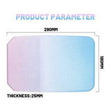 Gradual Green Ergonomic PU Anti-Slip Mouse Pad with Wrist Support - Rectangular Gradient Desk Mat for Gaming and Office Use