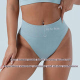 3 Pcs Size M Black Microfiber High-Waisted Thong Underwear with Tummy Control - Slimming Comfort