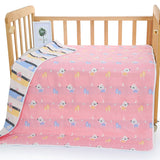 Pink Dog, 6-Layer Muslin Baby Blanket - Soft Cotton Bedding for Infants and Toddlers, 110x110cm