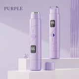Purple Double-Headed Hair Removal Trimmer - Precision Shaving & Shortening with Type-C Charging