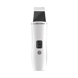 White Ultrasonic Skin Scrubber - Deep Pore Cleansing Facial Exfoliator with USB Type-C Charging