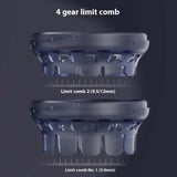 Ergonomic Cordless Hair Clipper with LCD Display - USB-C Rechargeable Head Shaver