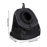 Black Breathable Mesh Pet Carrier Backpack - Head-Out Design for Small Dogs & Cats, Ventilated Travel Hiking Carrier Bag with Front Entry & Pockets