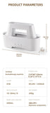 White 300ml Ultrasonic Aroma Diffuser with Cracked Light Design - Cool Mist Humidifier for Home and Office