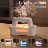 Black 300ml Ultrasonic Aroma Diffuser with Cracked Light Design - Cool Mist Humidifier for Home and Office
