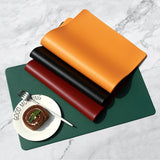 5 PCS Pink Nordic Style Leather Placemat - Anti-Slip, Heat-Resistant Table Mat 30cm x 45cm