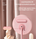 3PCS LED Makeup Mirror with Lights - Portable Tabletop Vanity Mirror, INS Style, White