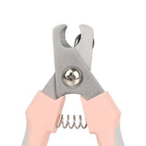 3 PCS Pink Professional Pet Nail Clippers for Dogs and Cats - Sharp Stainless Steel Blades with Safety Guard and Anti-Splash Baffle - Ergonomic Non-Slip Handle for Safe and Easy Grooming