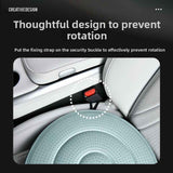Black 360 Degree Rotating Car Seat Cushion - 53cm Nano Tech Swivel Mobility Aid - Easy Vehicle Entry and Exit for Seniors, Breathable Non Slip Ergonomic Support for Home Office and Travel