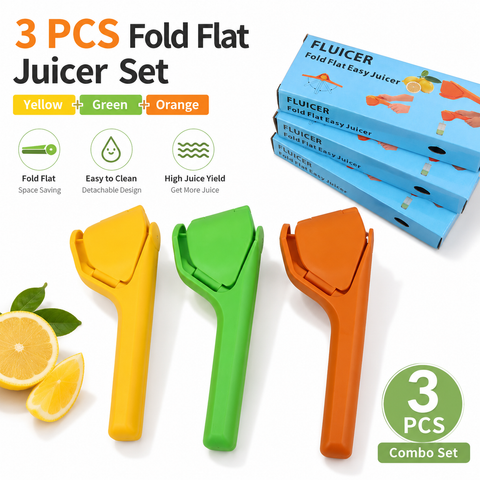 Manual Citrus Juicer 3 Piece Fold Flat Lemon Squeezer Set - Handheld Plastic Fruit Press, Space Saving Easy Clean Kitchen Juicer for Lemon, Lime and Orange In Australia - Darrahopens