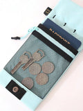 Blue Crossbody Phone Bag - Compact Travel Wallet with Large Capacity Multi Compartment Storage, Wear Resistant Shoulder Pouch for Phone, Coins and Daily Essentials