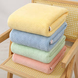 Blue-pink Oversized Double-Sided Coral Fleece Bath Towel | Soft and Absorbent, Thick & Warm, 70x140cm
