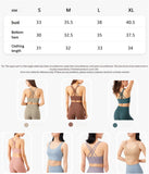 Size M Light Blue Cross-Back Yoga Sports Bra for Women - High Support & Shockproof Fitness Bra