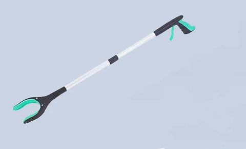 Green Foldable Grabber Tool with Silicone Non-Slip Claws - Ideal for Litter Picking, Outdoor Use, and Household Cleaning