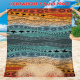 Style STD-001-24 Colorful Quick Dry Beach Mat Sand Proof Waterproof Outdoor Picnic Blanket - Compact & Lightweight