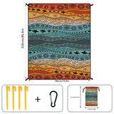 Style STD-001-26 Colorful Quick Dry Beach Mat Sand Proof Waterproof Outdoor Picnic Blanket - Compact & Lightweight