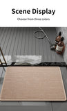 Red Quick Dry Bathroom Rug - Non-Slip PVC Foam, Super Absorbent, 50x80cm