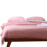 Gray And Yellow Stitching Ultra-Soft Solid Color 4-Piece Bedding Set - Queen Size(Suitable for 2m bed)