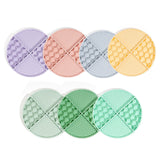 2 Pcs Mint Green Honeycomb Pet Slow Feeder Bowl - Anti-Choke Silicone Lick Mat with Suction for Dogs