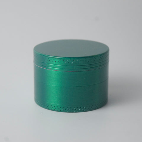Green Premium 4-Layer Zinc Alloy Herb Grinder - Magnetic Lid & Fine Grinding, 63mm, 162g