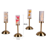 Dogtail Grass Eternal Flower Acrylic Table Lamp - Color-Changing LED, USB Rechargeable, Touch Control