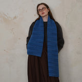 Khaki Vintage Wool-Blend Knit Scarf - Warm and Stylish for Men and Women