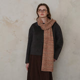 Borwn Vintage Wool-Blend Knit Scarf - Warm and Stylish for Men and Women