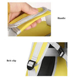 Black Stylish Transparent PVC Pet Carrier Backpack - Large Capacity, Multi-Use for Birds & Cats(Including Wooden Stick)