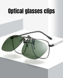 2 Pcs Gradient Pink Polarized Clip-On Sunglasses - Day & Night Use, Frameless Polygon Design for Fishing & Driving