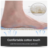 Colorful Scale Pattern  PVC Non-Slip Bath Mat 45x75cm - Shower Drain Hole Design, Soft & Quick-Dry Bathroom Rug