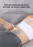 2 Pcs Blue Mini Massage Gun - 6-Speed Muscle Relaxer, USB Rechargeable, Portable Fascia Massager for Home Use
