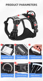 Size L Red Reflective No-Pull Dog Harness - Adjustable & Durable for Large Breeds, Anti-Escape Design