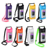 Pink 2L Waterproof Phone Pouch - Multi-Functional PVC Dry Bag for Swimming and Water Activities